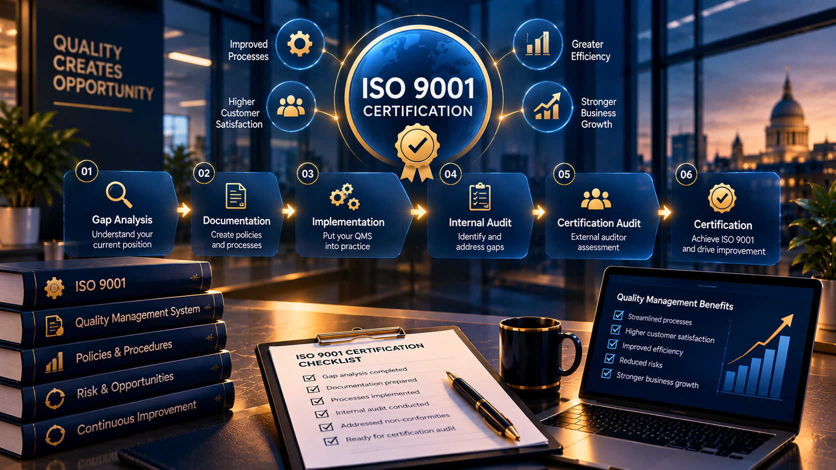 ISO 9001 Certification Journey: step-by-step quality management certification process
